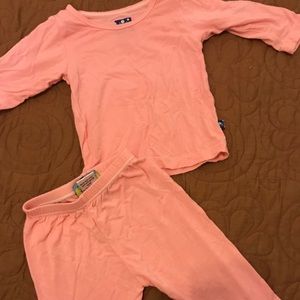 Kickee Pants Pink Pajamas size 3-6